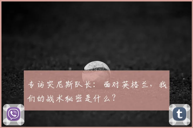 专访突尼斯队长:面对英格兰,我们的战术秘密是什么?